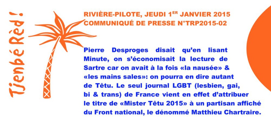 LA HONTE : MISTER TÊTU 2015 EST UN NOUVEAU GESTAPETTE LA HONTE : MISTER TÊTU 2015 EST UN NOUVEAU GESTAPETTE