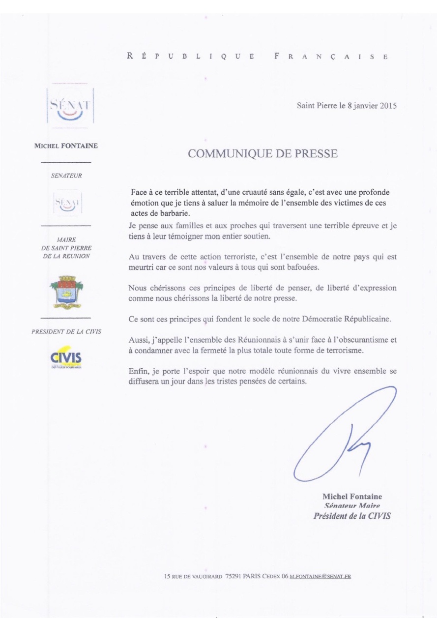 Michel Fontaine salue la mémoire des victimes Michel Fontaine salue la mémoire des victimes