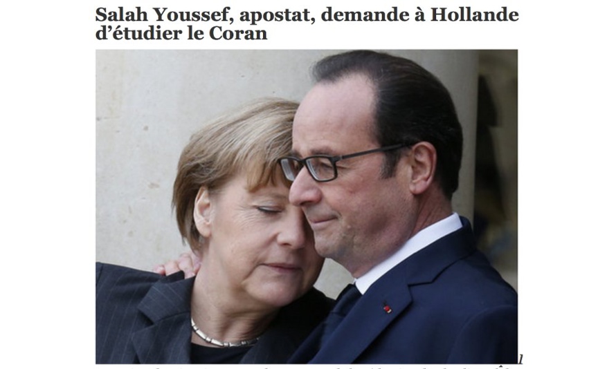 Salah Youssef, apostat, demande à Hollande d’étudier le Coran Salah Youssef, apostat, demande à Hollande d’étudier le Coran