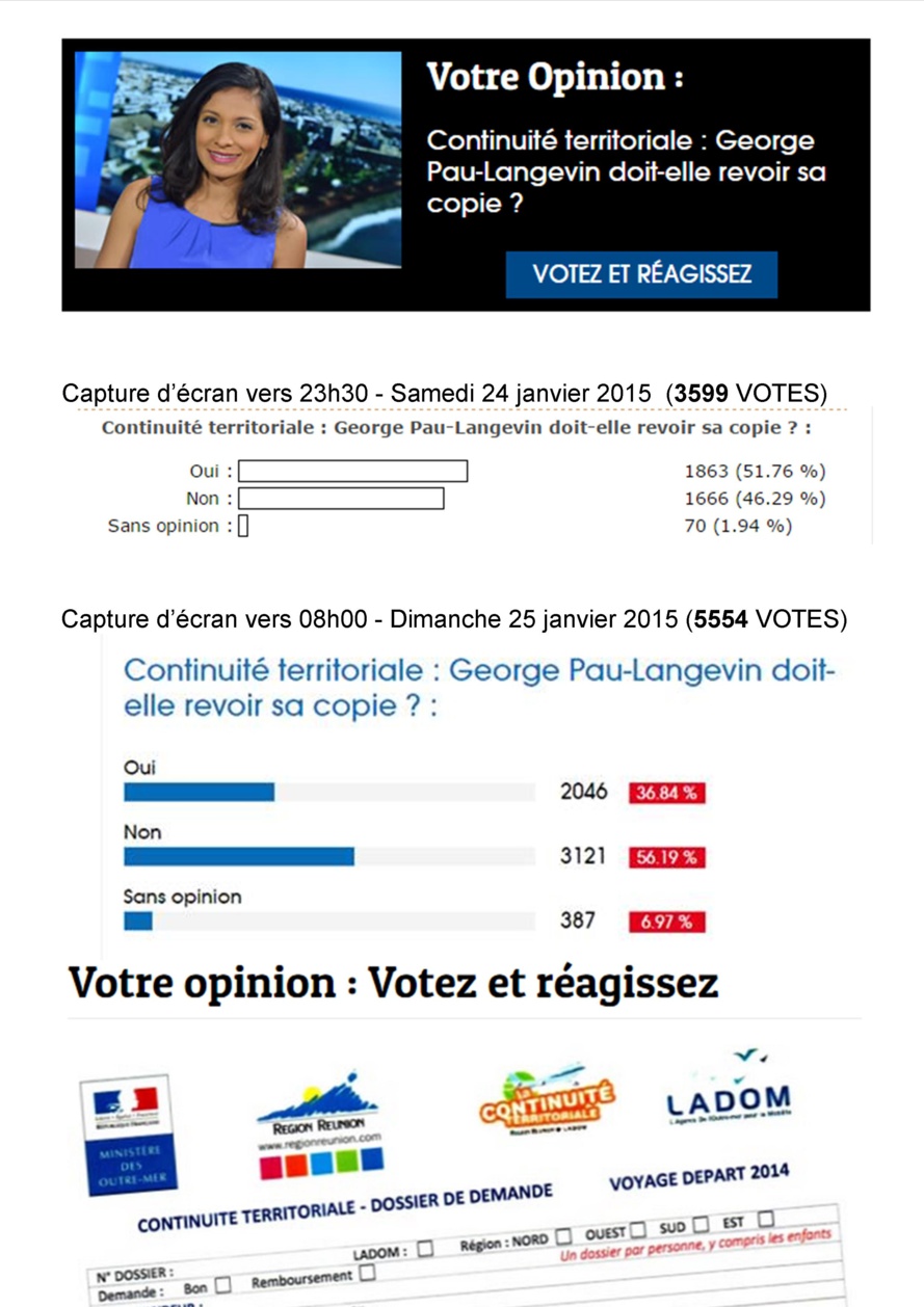 Sondage Antenne Réunion - les robots du PS activiés Sondage Antenne Réunion - les robots du PS activiés