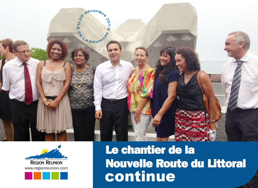 Nouvelle Route du Littoral : le chantier continue Nouvelle Route du Littoral : le chantier continue