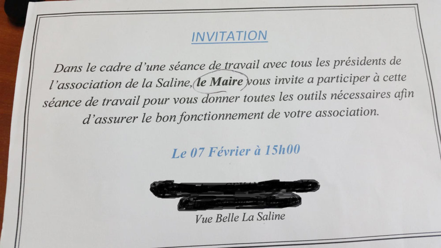 Saint-Paul : Publiée sur une page Facebook gérée par des éléments de l’ancienne majorité municipale Saint-Paul : Publiée sur une page Facebook gérée par des éléments de l’ancienne majorité municipale