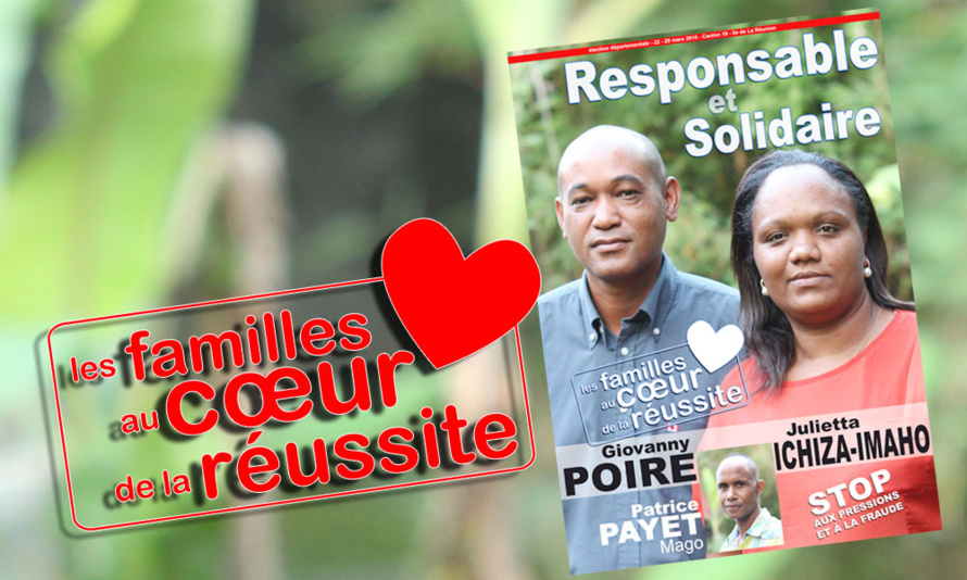 Julietta et Giovanny au cœur de la réussite des familles du canton 19 à Saint-Paul Julietta et Giovanny au cœur de la réussite des familles du canton 19 à Saint-Paul