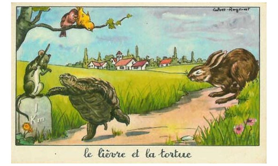​Le lièvre et la tortue