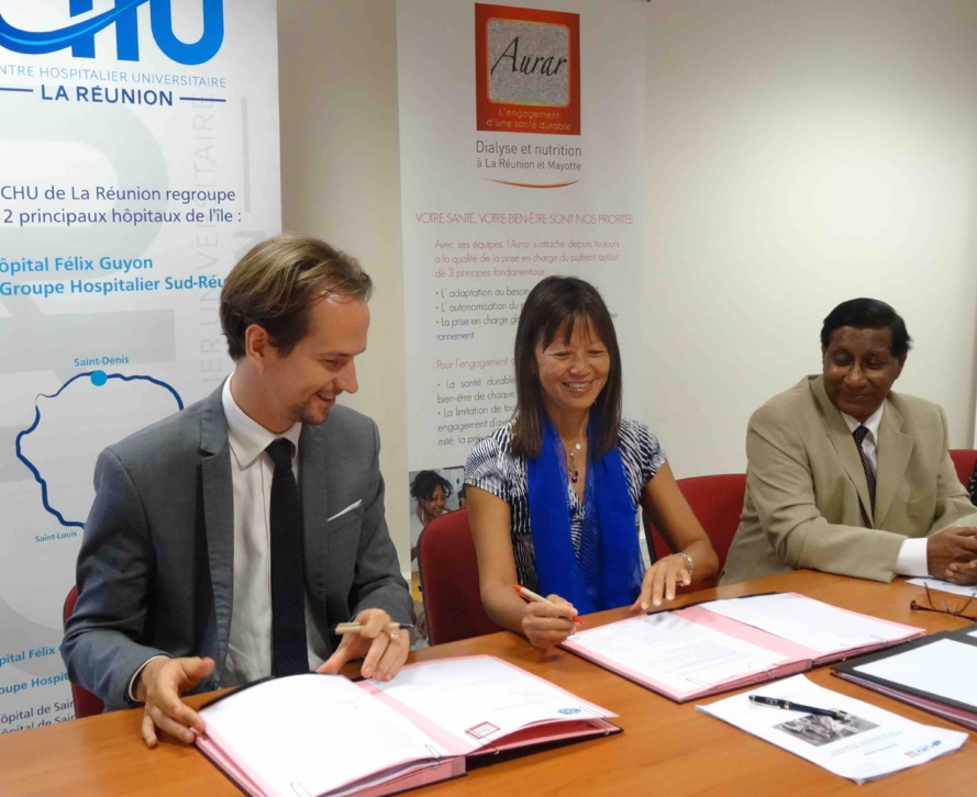 Signature de conventions de partenariat L’Aurar, le CHU et le GHER collaborent pour une prise en charge optimale des patients