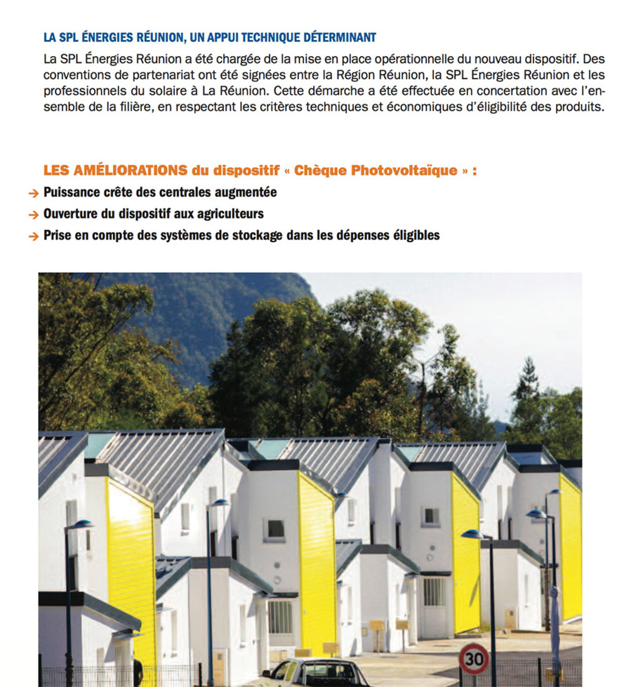 Le « chèque photovoltaïque »