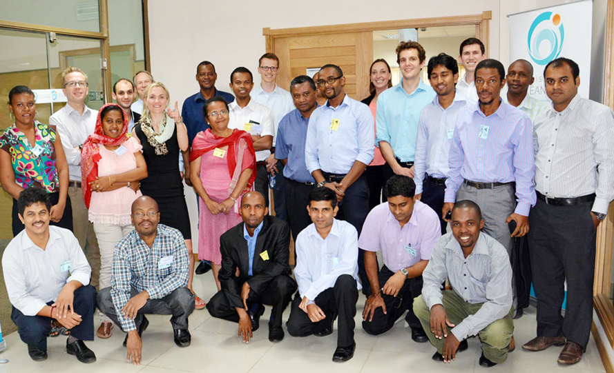 Photo de groupe lors du lancement du SWIO RAFI