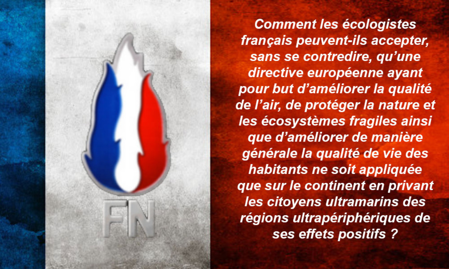 L'ÉCOLOGIE OUI : Mais pas pour l'Outre-mer ! L'ÉCOLOGIE OUI : Mais pas pour l'Outre-mer !
