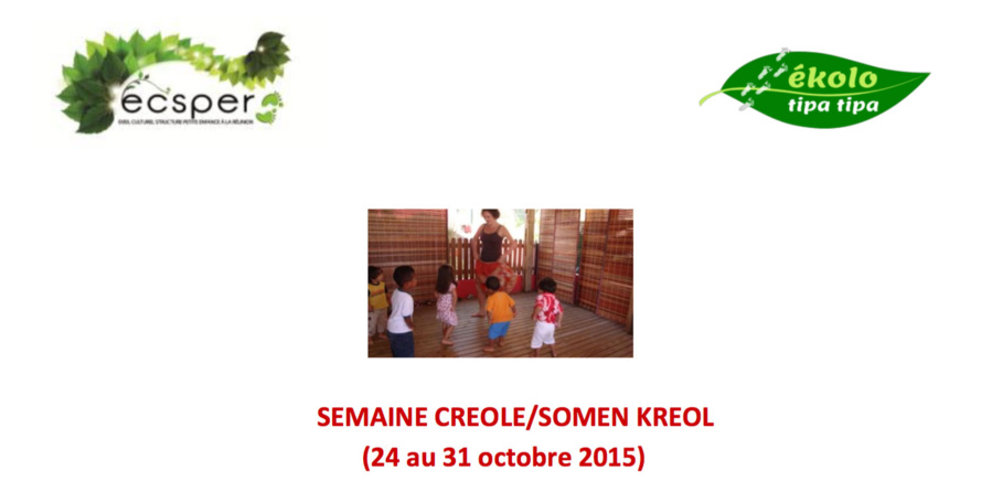 SEMAINE CREOLE/SOMEN KREOL SEMAINE CREOLE/SOMEN KREOL