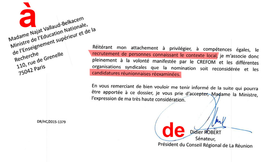 Didier ROBERT Sénateur : La Réunionnisation de l'emploi en pratique Didier ROBERT Sénateur : La Réunionnisation de l'emploi en pratique