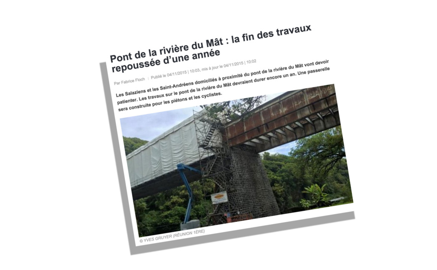 Le pont de la rivière du Mât Le pont de la rivière du Mât