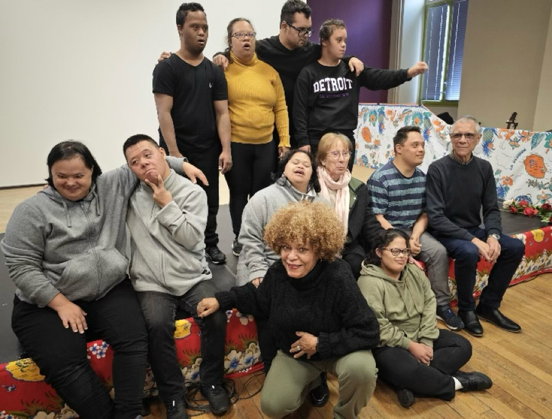 Après une représentation à Guéret Après une représentation à Guéret