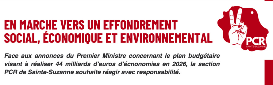 EN MARCHE VERS UN EFFONDREMENT SOCIAL, ÉCONOMIQUE ET ENVIRONNEMENTAL EN MARCHE VERS UN EFFONDREMENT SOCIAL, ÉCONOMIQUE ET ENVIRONNEMENTAL