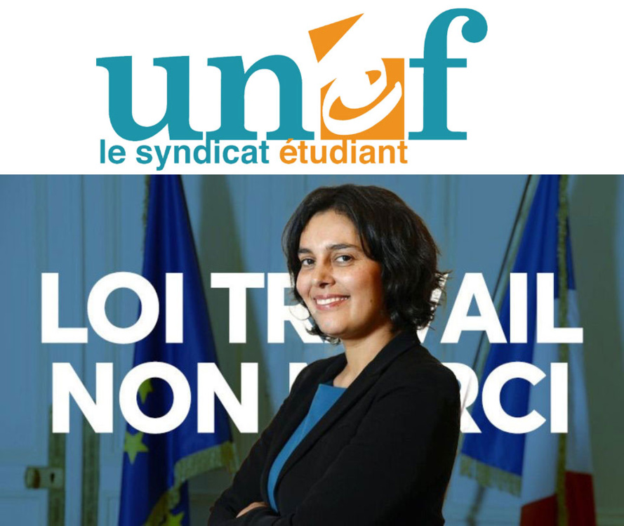 Loi EL KHOMRI : l'UNEF exige le retrait du texte ! Loi EL KHOMRI : l'UNEF exige le retrait du texte !
