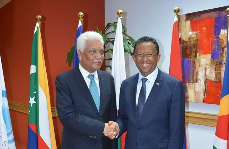 Le Président de la République de Madagascar à la COI Le Président de la République de Madagascar à la COI