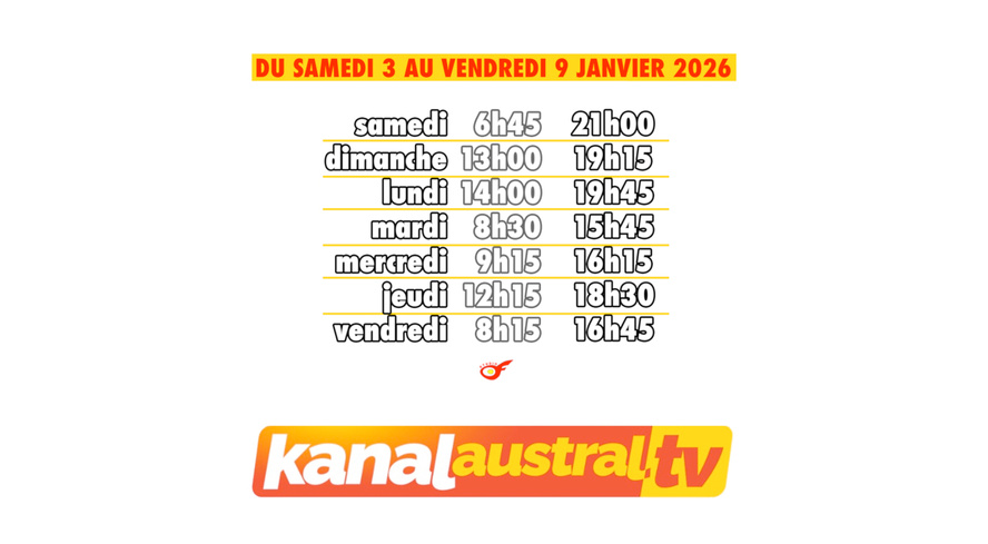 2026 : Les vœux de Jean-Jacques Morel sur KanalAustral 2026 : Les vœux de Jean-Jacques Morel sur KanalAustral