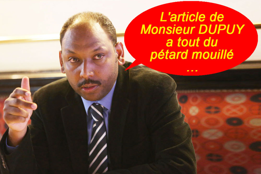 Thierry ROBERT : "L'article de Monsieur DUPUY a tout du pétard mouillé"