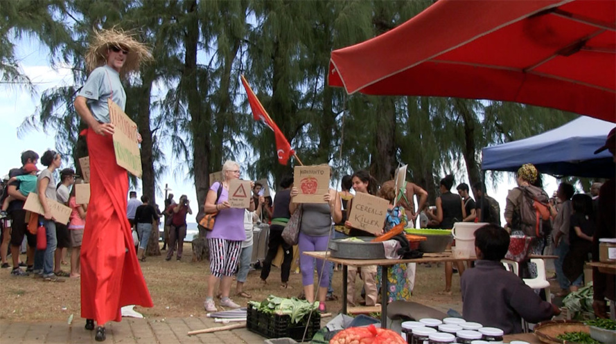 Manifestation anti-Monsanto à Saint-Leu Manifestation anti-Monsanto à Saint-Leu