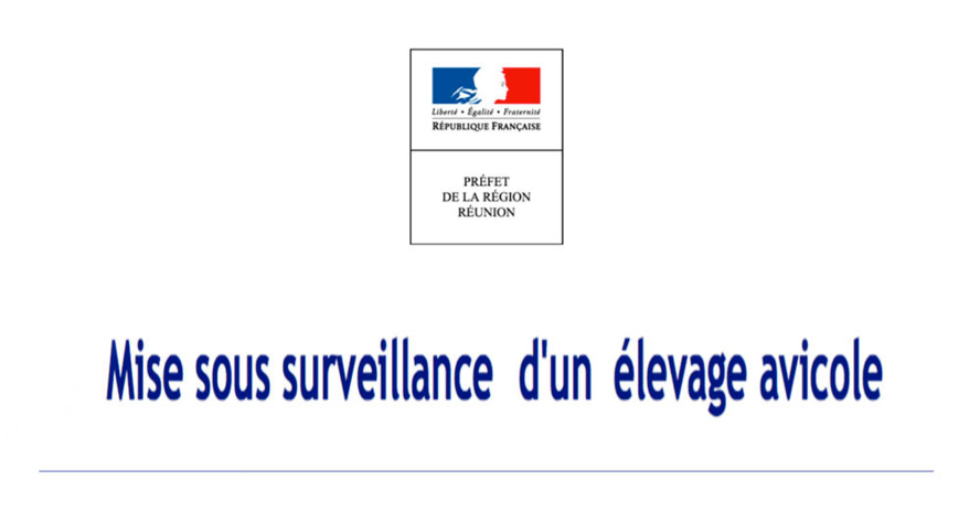 Préfecture : Mise sous surveillance d’un élevage avicole Préfecture : Mise sous surveillance d’un élevage avicole