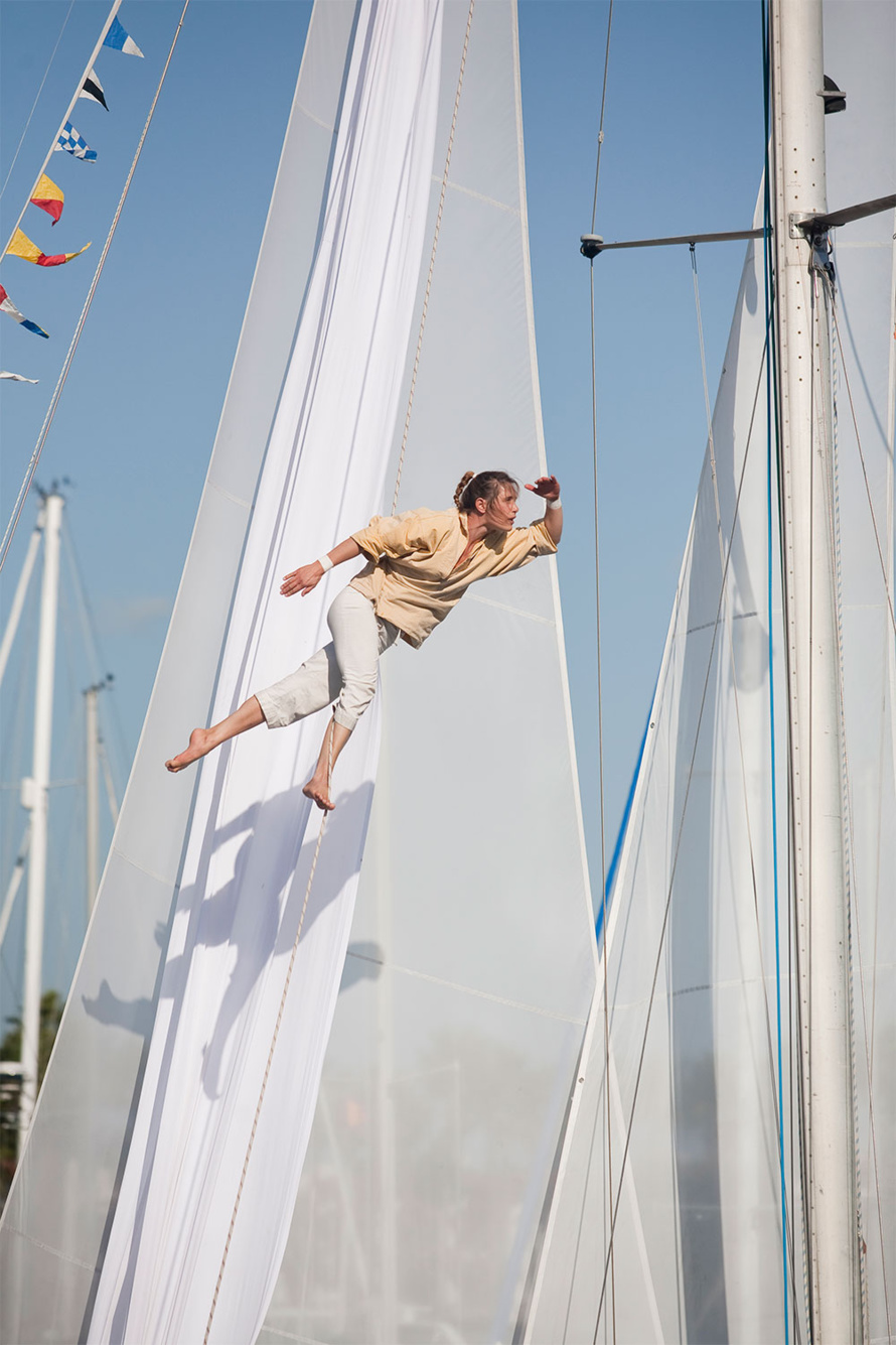 Spectacle sur le port de Saint-Pierre