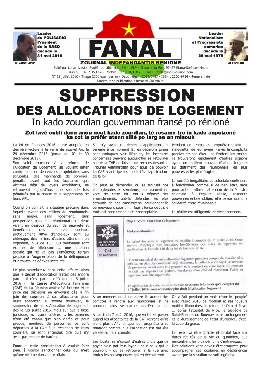 In kado jourdlan gouvernman fransé po réyoné In kado jourdlan gouvernman fransé po réyoné