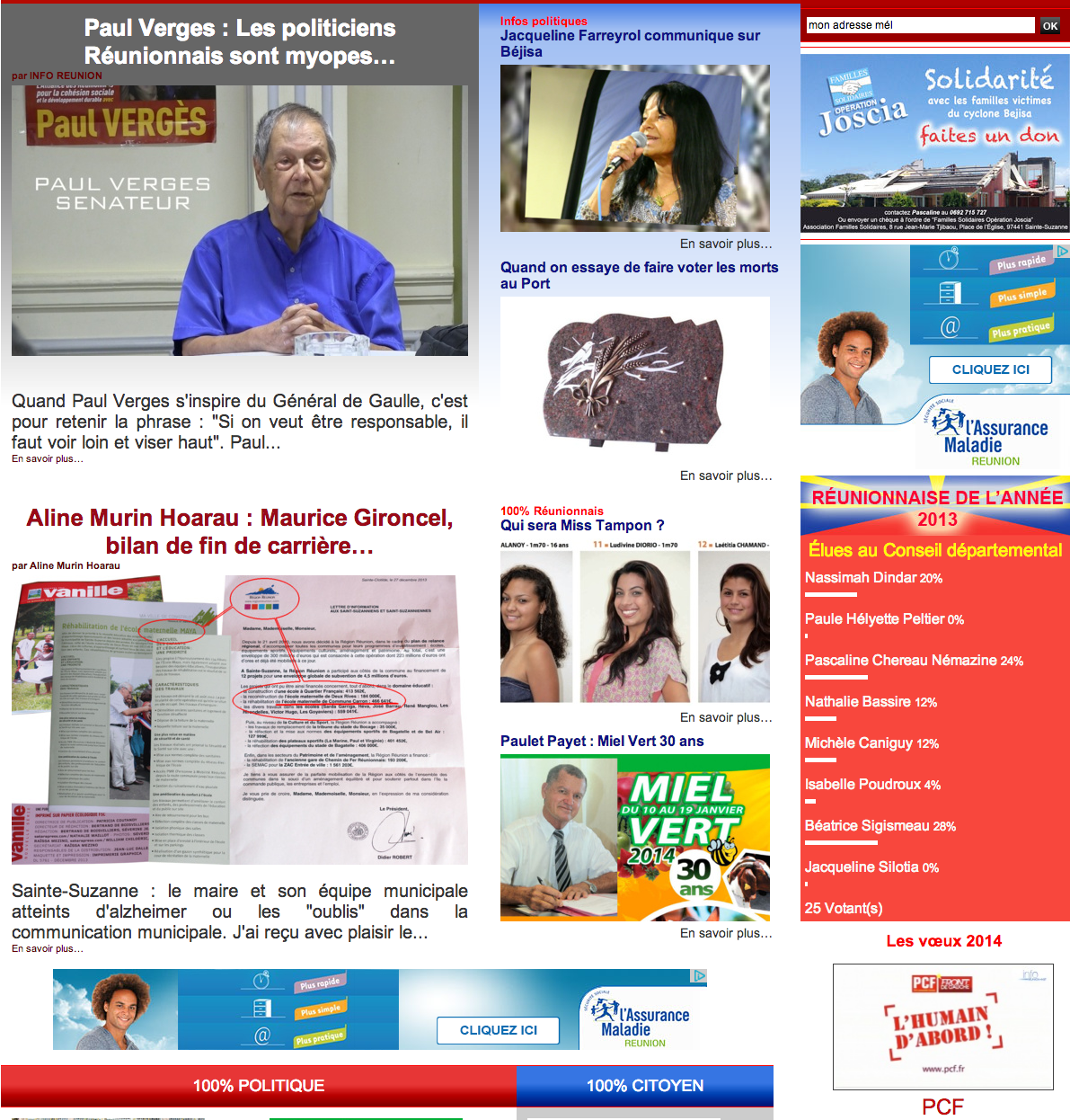 Inforeunion•net : La vie politique Réunionnaise