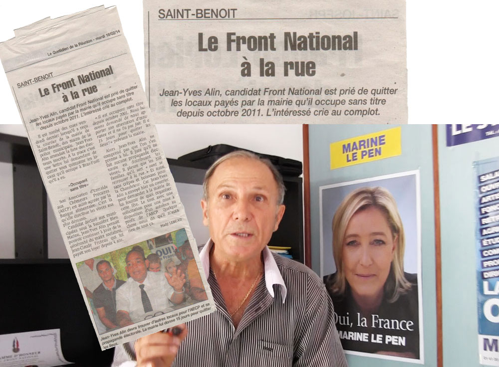 FN-974 : "Honte à vous et à vos "Frères" Monsieur Jean-Claude Fruteau !"