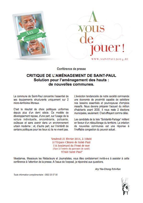 Ary : Solution pour l’aménagement des hauts :  de nouvelles communes