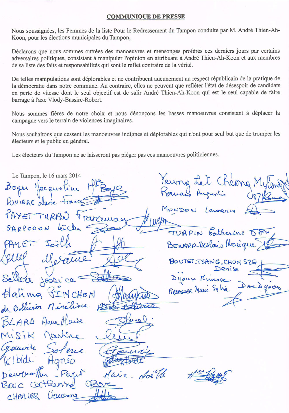 Les femmes au chevet de TAK