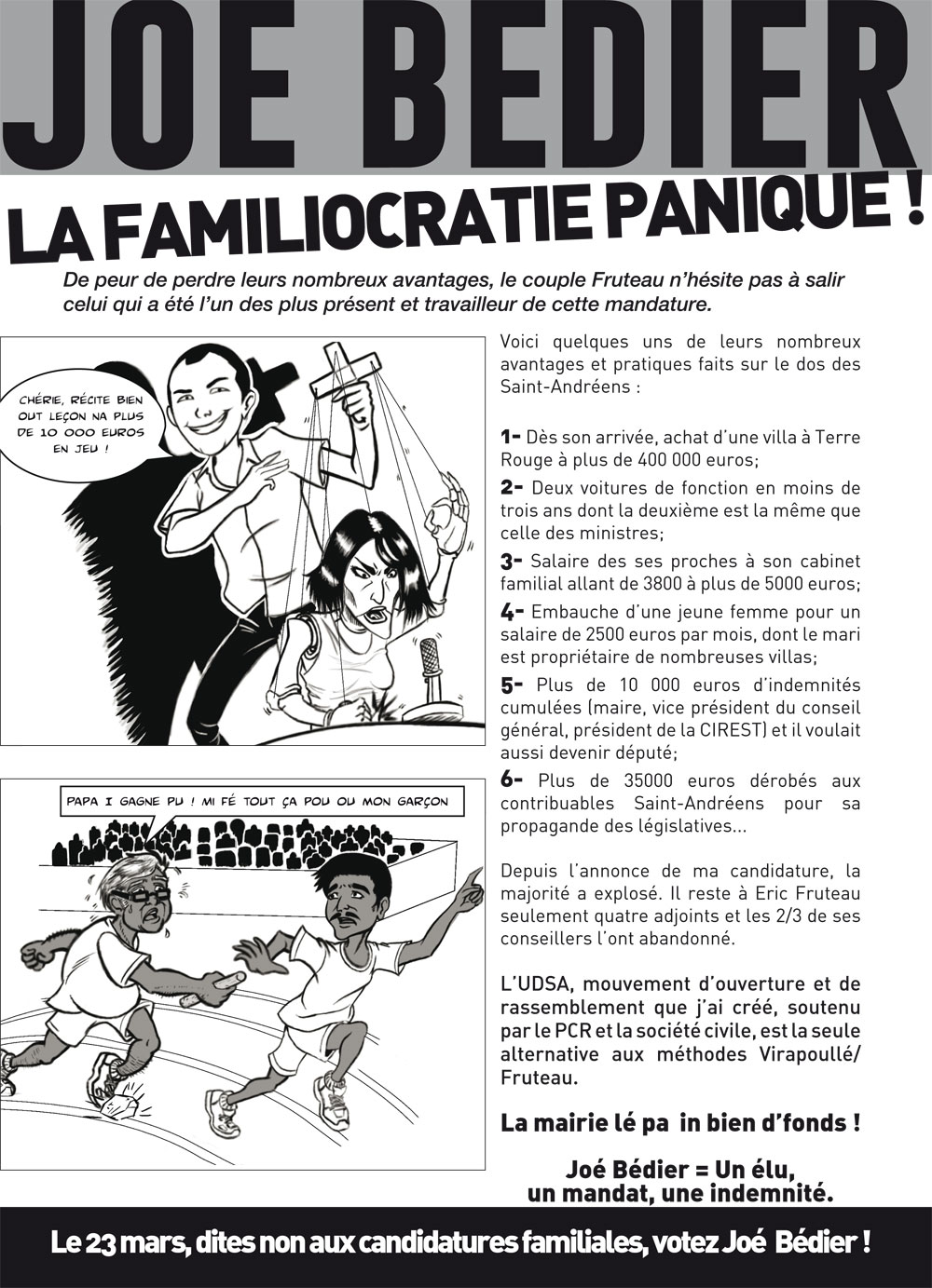 Joé Bédier : Le candidat qui ne manque pas d'humour