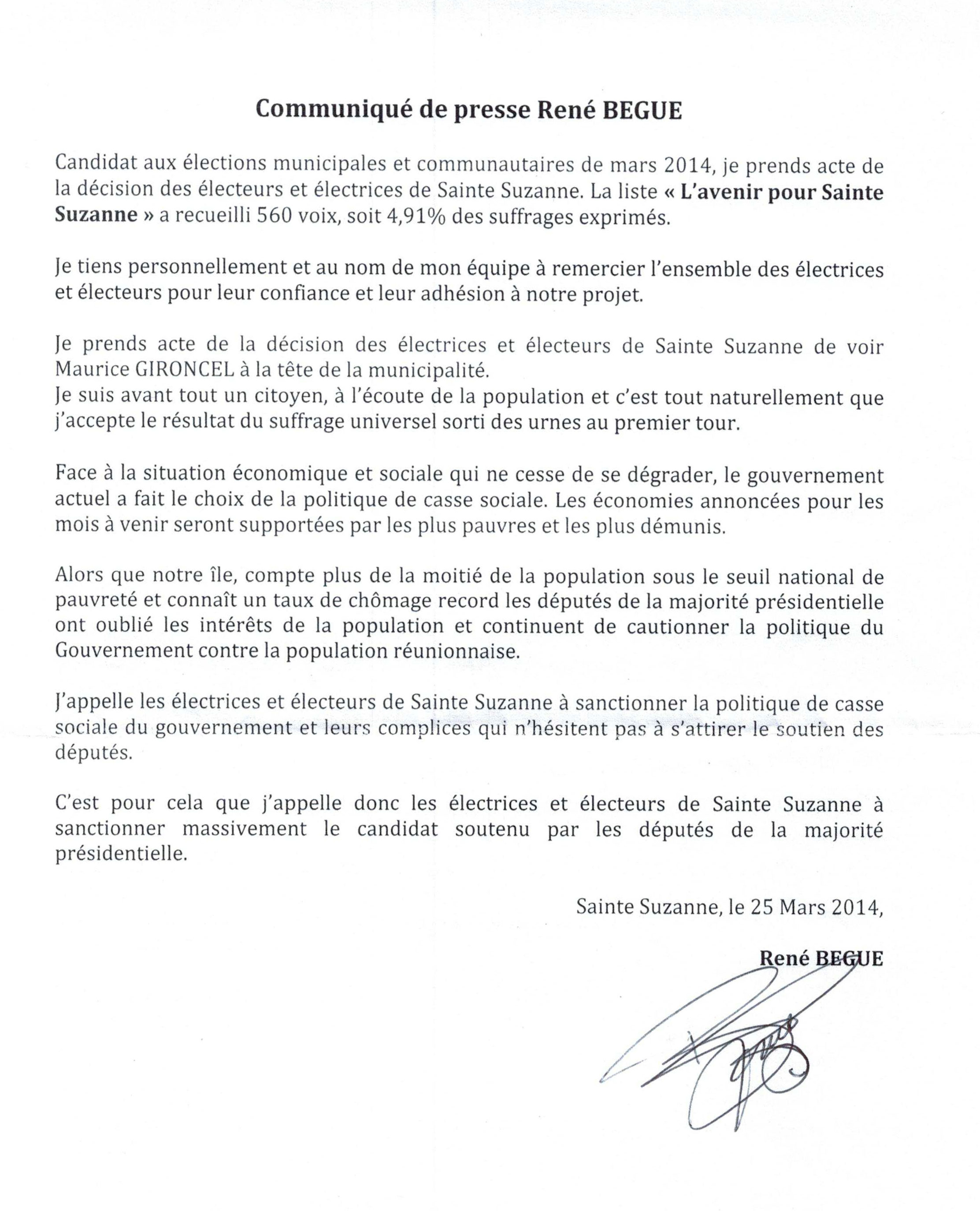 René Bégue : Ni oui, ni non