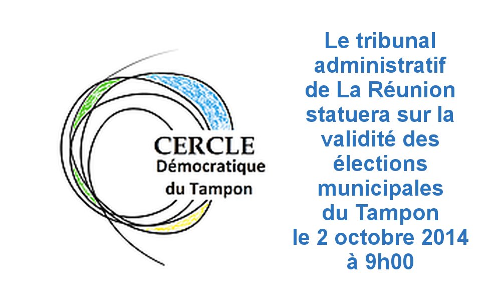 Élections municipales du Tampon au tribunal administratif