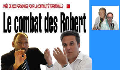 Robert contre Robert ! "C'est la lutte minable, battons nous car demain les élections régionales ........" ( Air connu)