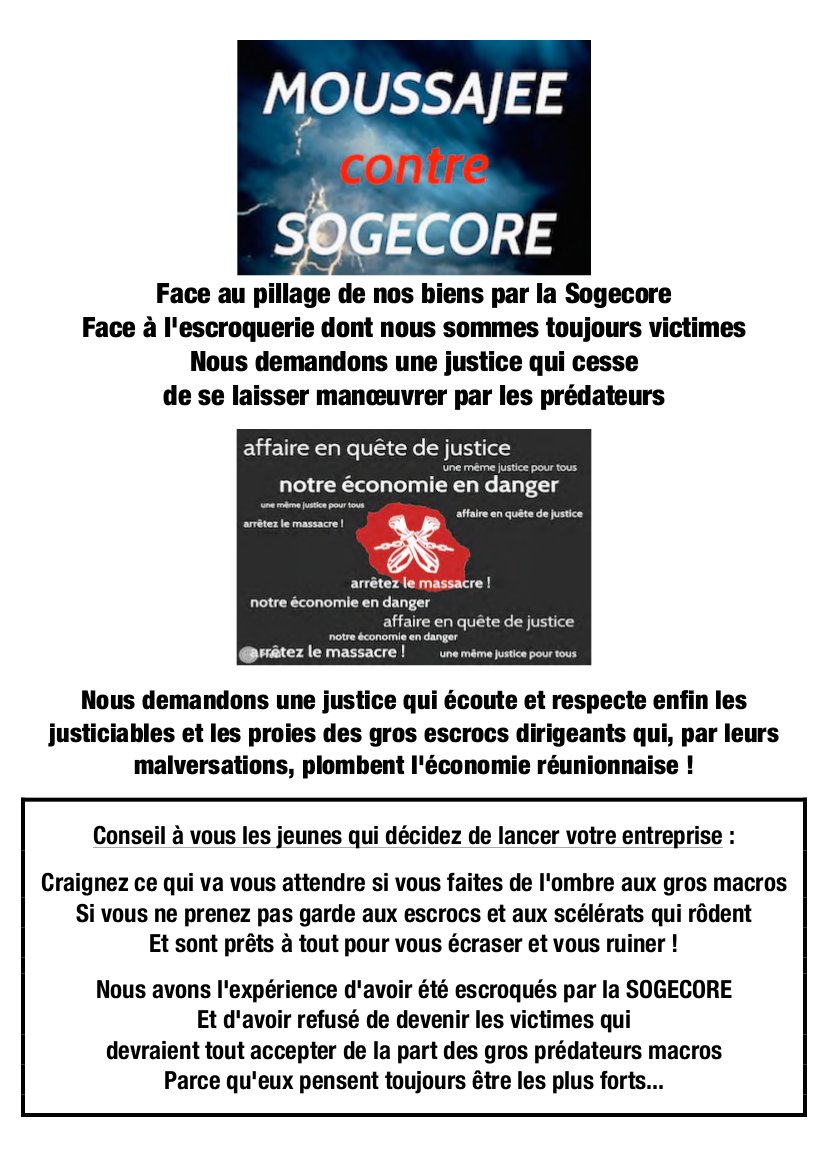 Nous refusons les gros prédateurs qui plombent l'économie réunionnaise