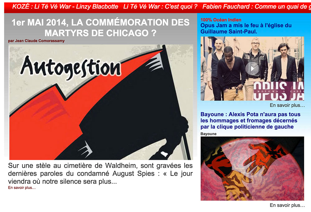 C'était, il y a un an…