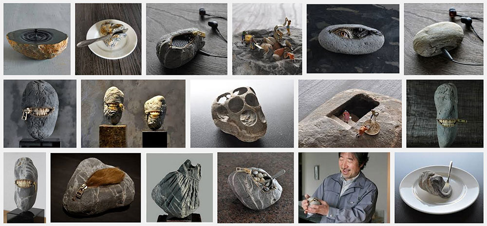 Les créations de Hirotoshi : De droles de pierres