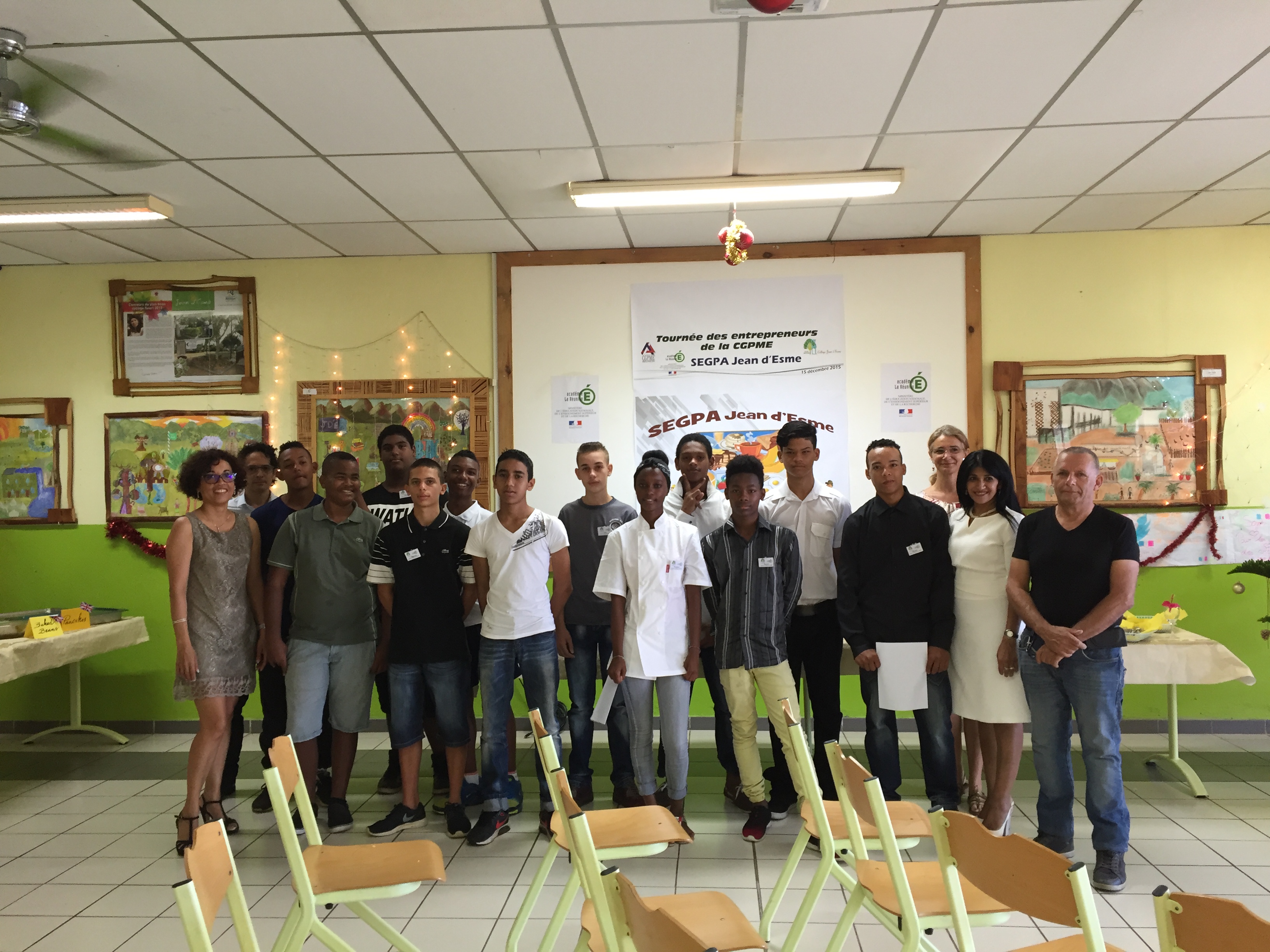 Les élèves ont invité les entreprises de la CGPME Réunion
