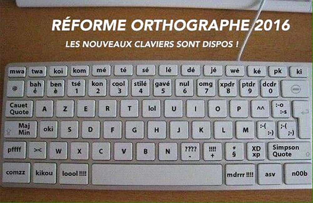 Le clavier de la réforme