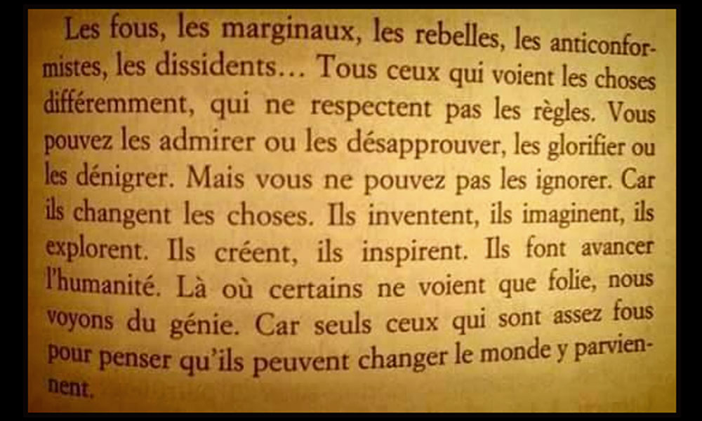 Inventer, c'est penser à côté