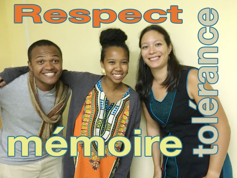 ​« Respect, tolérance et mémoire » : Caylah, Bini et Gad sont à La Réunion