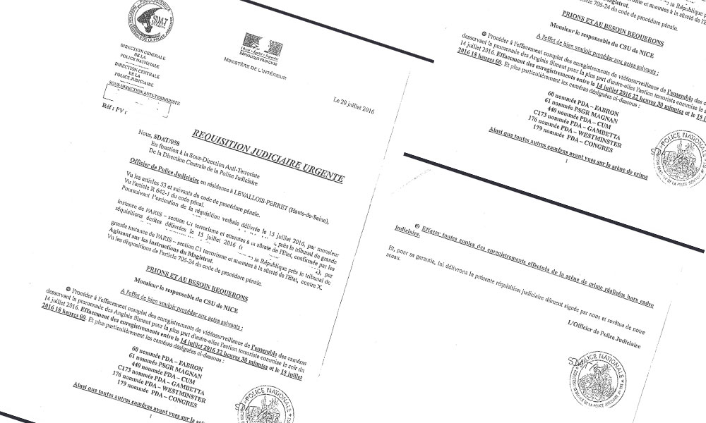 Une réquisition judiciaire « Urgente