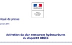 Préfecture : Activation du plan ressources hydrocarbures du dispositif ORSEC