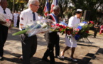 Dépôt de gerbes ce 14 juillet à Saint-Paul