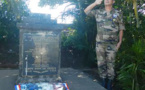 Le 11 novembre 2015 au monument aux morts de La Saline Saint Paul