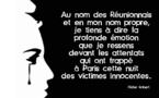 Didier ROBERT : "Nous devons marquer fermement notre refus de toute intolérance et de tout fanatisme"