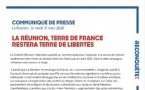 LA REUNION, TERRE DE FRANCE RESTERA TERRE DE LIBERTES