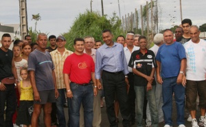 Accueil chaleureux des quartiers pour Alamélou