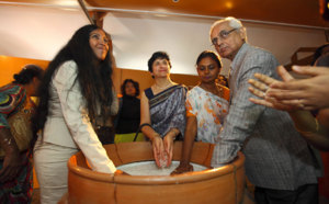 Conseil Général : Inauguration de l’exposition “La Marche du Sel de Gandhi”