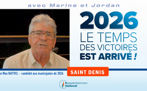 ​Municipales 2026 à Saint-Denis : Jean-Max Nativel appelle à un “sursaut” avec le soutien du Rassemblement National