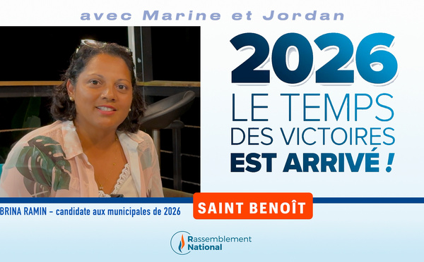 ​Municipales 2026 à Saint-Benoît : Sabrina Ramin relance sa candidature avec le soutien du Rassemblement National